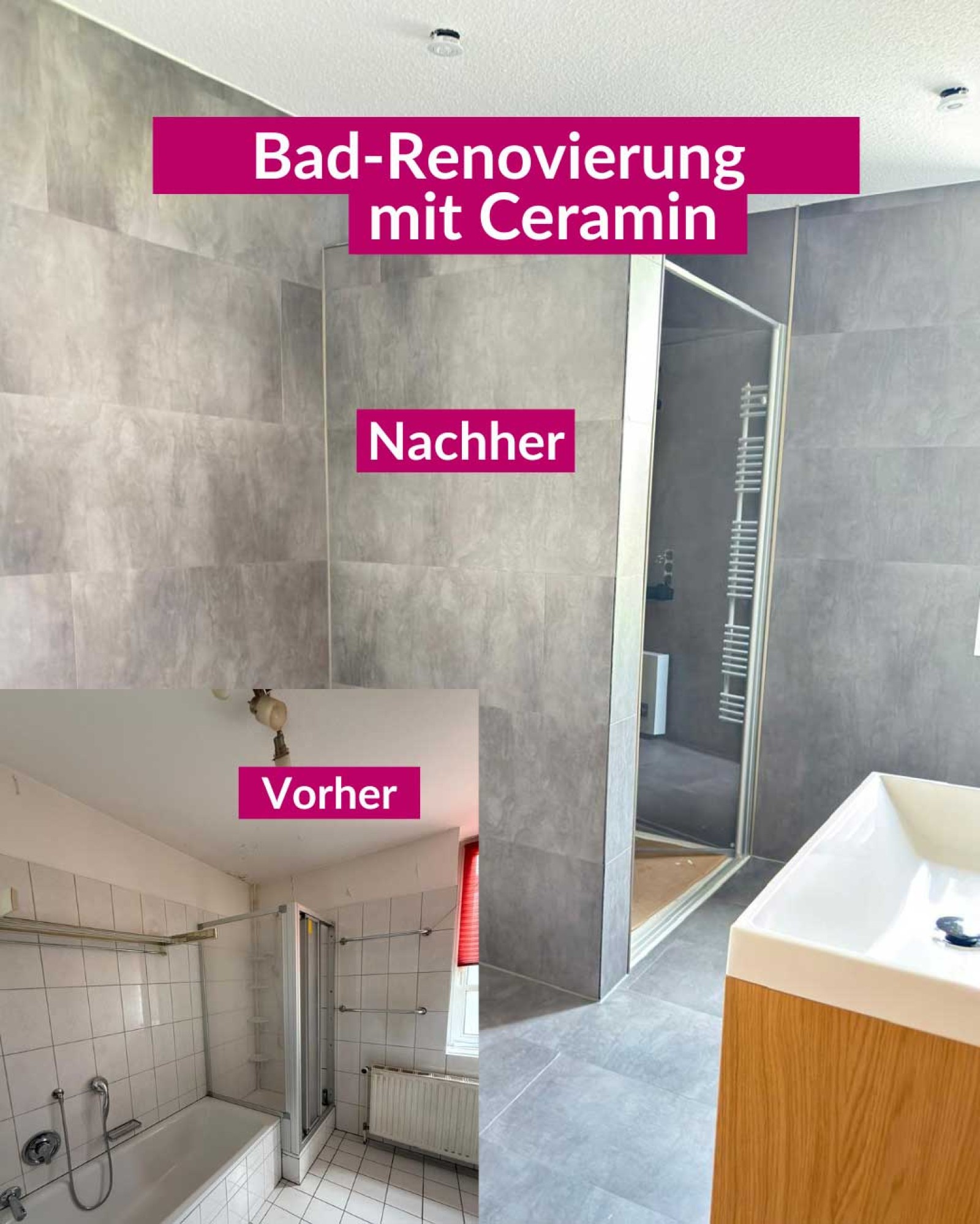 Bad Renovierung mit Ceramin