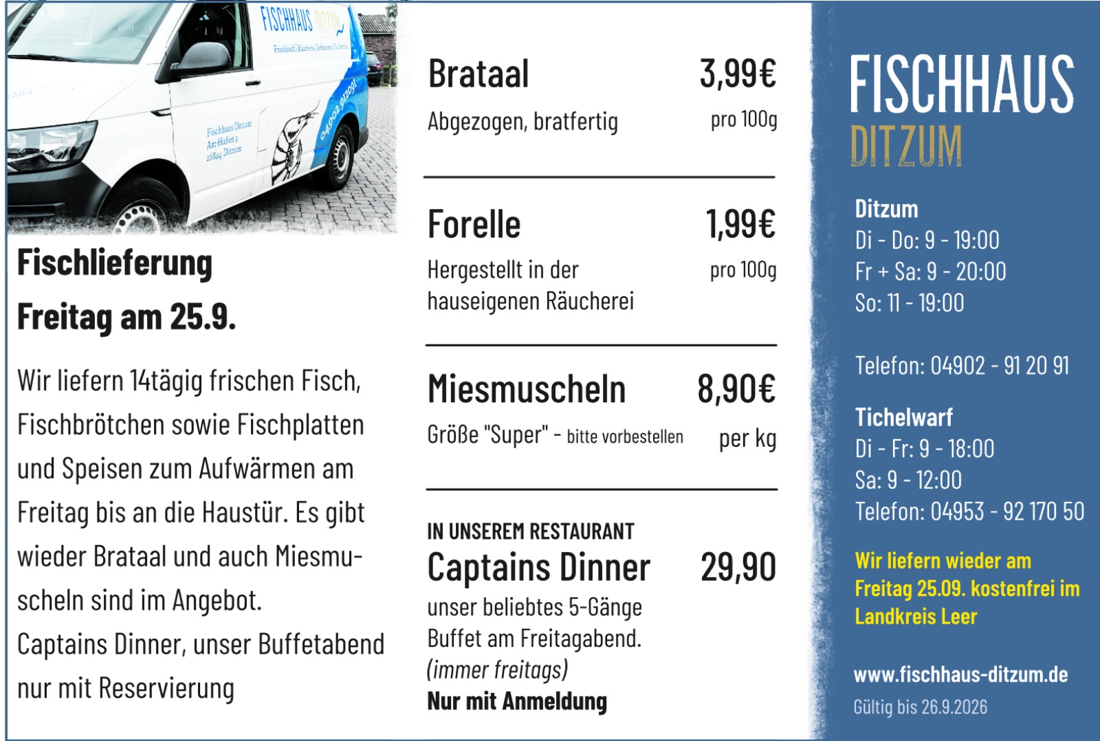 Angebot der Woche | gültig bis zum 26.09.2026