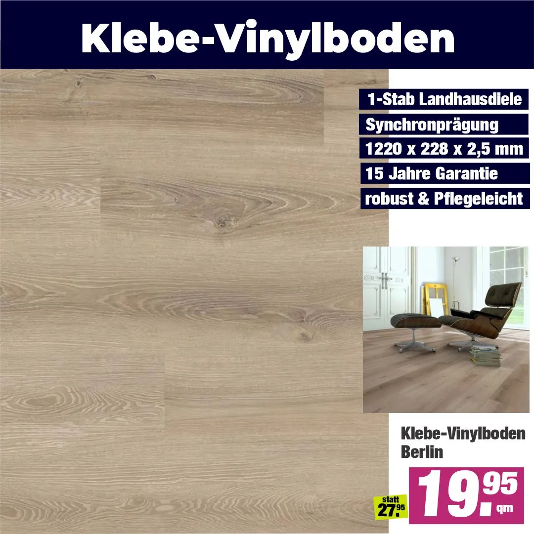 Klebevinylboden Berlin